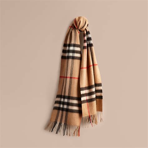 burberry the classic cashmere scarf in colour block check|Burberry reversible check cashmere scarf.